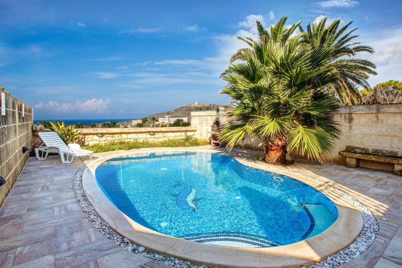 Il-Veduta Holiday Farmhouse With Sunny Private Pool In Island Of Gozo Għarb Kültér fotó